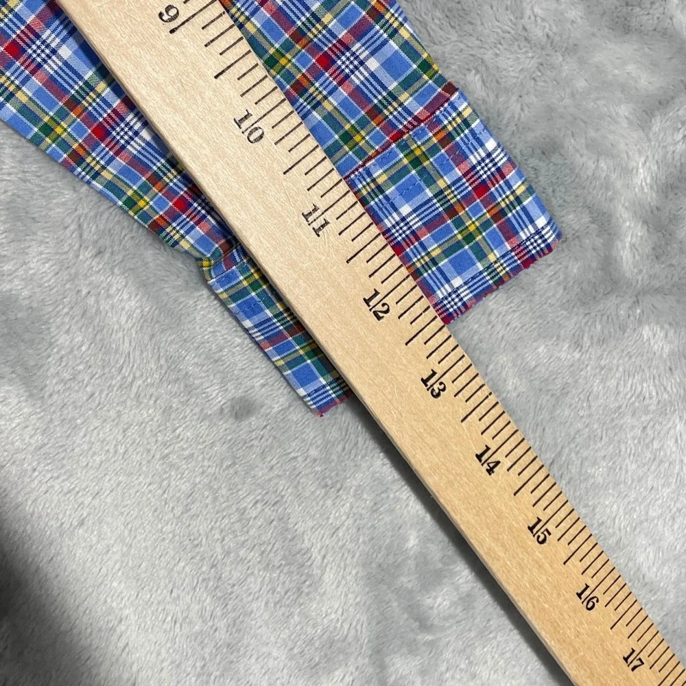 Ralph Lauren Toddler Boys Blue Plaid Long Sleeve Button Down Shirt 2/2T NWT